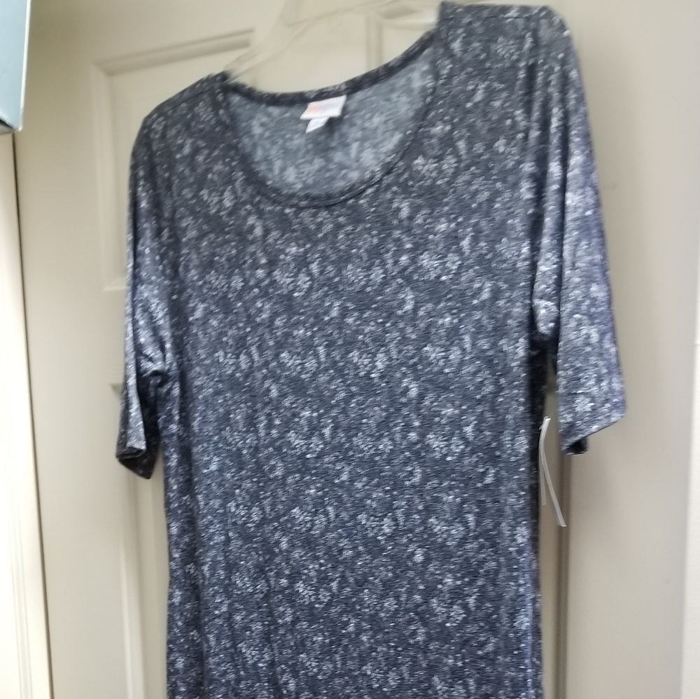 Lularoe Julia Dress NWT XL charcoal floral black